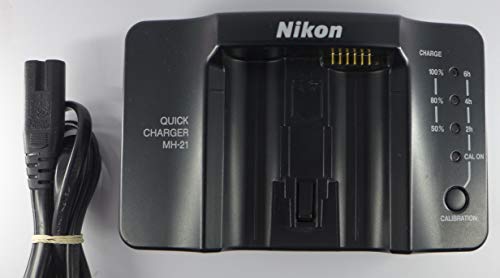 Nikon ニコン quick charger MH-21 Nikon MH-21 Quick Charger w/ EN-EL4a Battery + AC Plug + Original